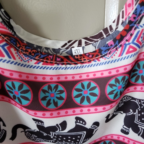 Beautiful tribal design tank top! NWOT! - Picture 3 of 3